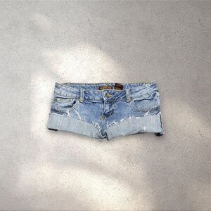 Zanadi Low Rise Micro Denim Shorts